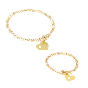 Mama+Me Gold Bracelets