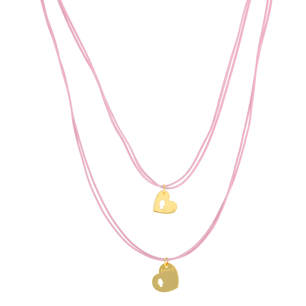 Mama+Me Cord Necklaces Set | Light Pink